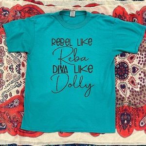 Reba McIntyre Dolly Parton T-shirt Size XL youth Adult Small  unisex